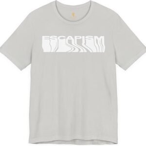 Unisex Graphic T-Shirt – Retro Wavy Text Short Sleeve Tee