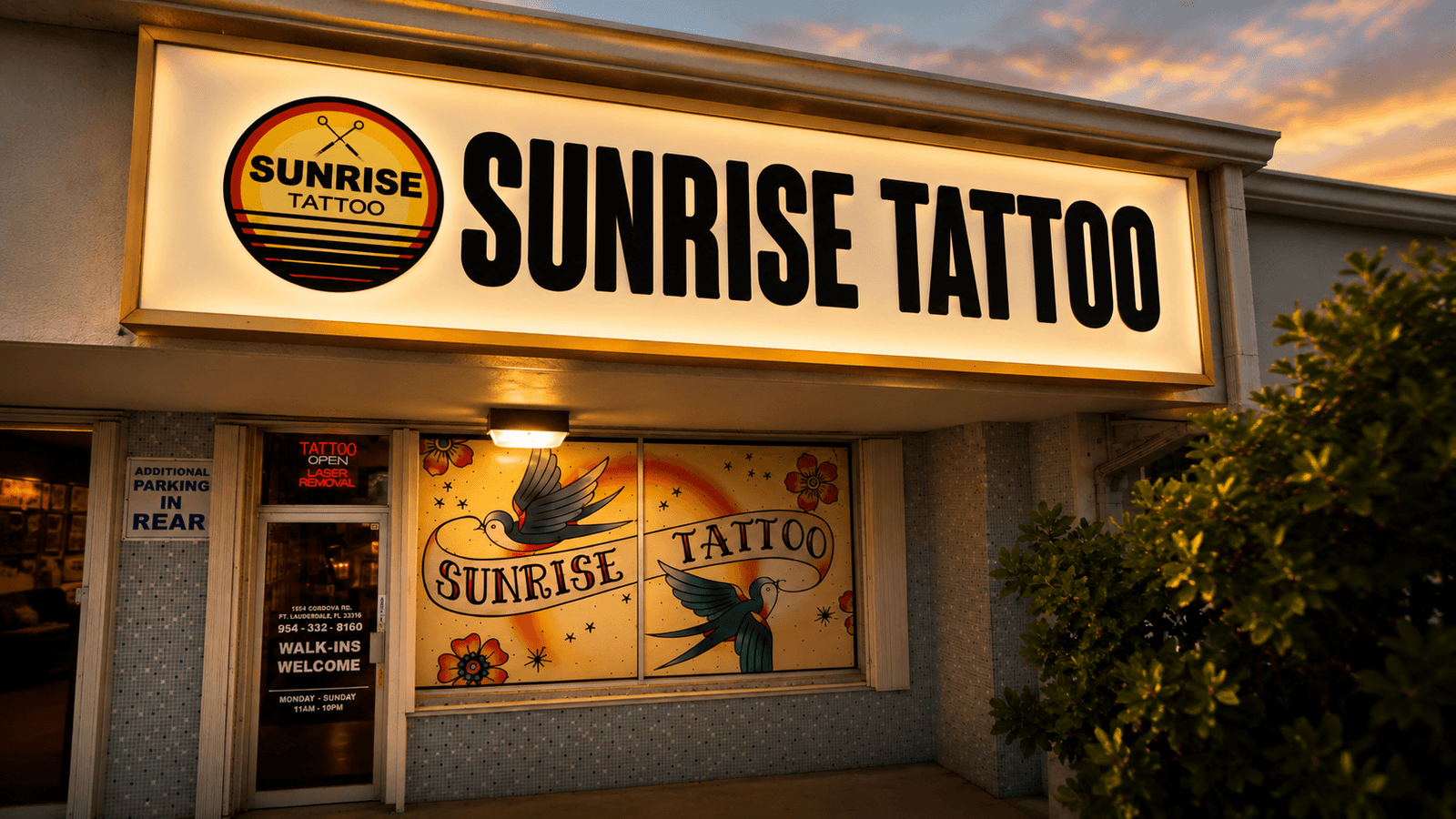 WELCOME TO SUNRISE TATTOO